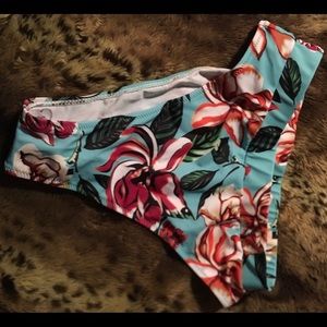 Bikini Bottoms SMALL High-Waisted High-Cut NEW!